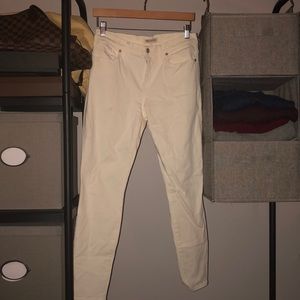 Madewell 9" High-Rise Skinny Jeans in Pure White